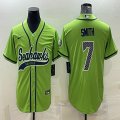 Nike Seattle Seahawks #7 Geno Smith green baseball jerseys Joint name-BD