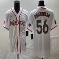 2023 World Cup Mexico #56 Randy Arozarena white green majestic baseball jerseys 28