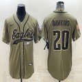 Nike Philadelphia Eagles #20 Brian Dawkins Salute To Service Limited Jersey Joint name-BD