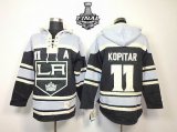 2014 stanley cup Los Angeles Kings 11# KOPITAR black NHL Hooded Sweatshirt