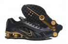 Men Nike Shox R4 black shoes 002