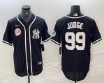 Nike New York Yankees #99 Aaron Judge black majestic baseball Jersey Joint name -BD 02