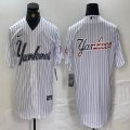 Nike New York Yankees blank white MLB baseball Jersey Joint name -BD 03