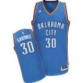 Oklahoma City Thunder #30 Domantas Sabonis blue nba jerseys-print