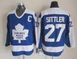 CCM Toronto Maple Leafs 27# Sittler 1978 CCM Vintage Throwback Jersey Blue