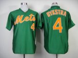 2014 new york Mets DYKSTRA 4 throwback green mlb jerseys