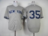 New York Yankees #35 Grey mlb baseball Jerseys