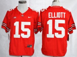 Ohio State Buckeyes #15 Elliott Nike 2015-2016 College Football Jersey - Red