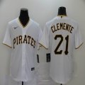 Nike Pittsburgh Pirates #21 Roberto Clemente white majestic mlb jersey