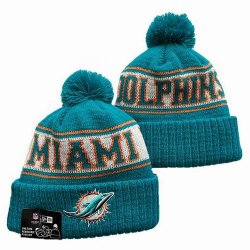 2024 Miami Dolphins green white orange NFL Sports Cuffed Knit Hats 01