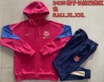 2024-2025 Barcelona club red blue sports Hooded Sweatshirt with Long Trousers F561