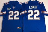 Jordan Florida Gators #22 Emmitt Smith blue College football jersey