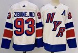 Adidas New York Rangers #93 Mika Zibanejad white NHL Jerseys-PD