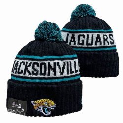 2024 Jacksonville Jaguars black white NFL Sports Cuffed Knit Hats