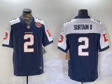 Denver Broncos #2 Patrick Surtain II Nike blue white Alternate Vapor F.U.S.E. Limited Jersey 01