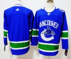 Adidas Vancouver Canucks blank blue hockey jersey