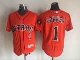 2016 Houston Astros #1 Carlos Correa orange Flexbase Authentic Collection Jersey