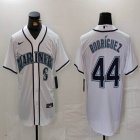 Nike Seattle Mariners #44 Julio Rodríguez white majestic mlb jersey-BD 01