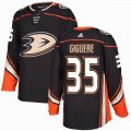 Custom Adidas Anaheim Ducks #35 Jean-Sebastien Giguere black hockey jersey