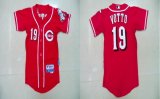 Cincinnati Reds 19 Joey Votto red MLB Kid Jerseys