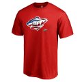 Men's Minnesota Wild Fanatics Branded Red Banner Wave T-Shirt