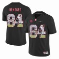 Custom Alabama Crimson Tide #84 Hale Hentges black fashion college football jersey