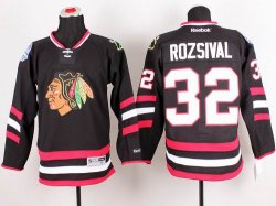 Reebok Chicago Blackhawks ROZSIVAL 32 black nhl Jersey