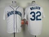 Seattle Mariners 32 WALKER white MLB Jerseys