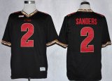 Florida State Seminoles (FSU) Deion Sanders 2 black College Football Jerseys