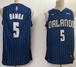 Orlando Magic #5 Mohamed Bamba blue nike nba basketball jersey