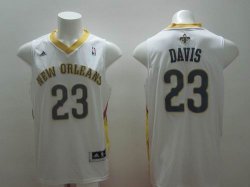 Adidas new orleans pelicans Anthony Davis 23 white NBA basketball jersey