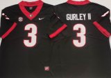 Georgia Bulldogs #3 Todd Gurley II Black College Football Limited Jerseys -PNS