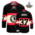 Adam Burish Jersey 37 Black New Third Chicago Blackhawks Jerseys