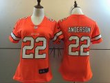 Youth Denver Broncos #22 Anderson Nike orange Color Rush Limited Jersey