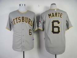 Pittsburgh Pirates MARTE 6# gray mlb Jerseys