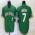 2023 World Cup Mexico #7 Julio Urias green majestic baseball jerseys 16