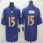 Baltimore Ravens #15 Marquise Brown purple Color Rush Limited Jersey