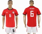 2018 World Cup Egypt team #6 HEGAZY red soccer jersey home