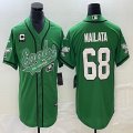 Nike Philadelphia Eagles #68 Mailata Green baseball jerseys Joint name C patch BD 01