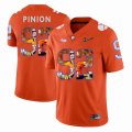 Custom Clemson Tigers #92 Bradley Pinion orange fashion college football jersey