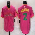 Nike San Diego Padres #2 Xander Bogaerts pink MLB Baseball jerseys 01