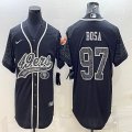 Nike San Francisco 49ers #97 Nick Bosa black Color Rush Limited Jersey Reflective version 01