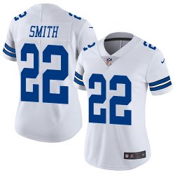 Women Dallas Cowboys #22 E.Smith Nike White Color Rush Limited Jersey