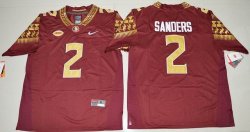 2016 Florida State Seminoles Deion Sanders 2 College Football Limited Jersey - Red