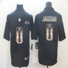 Baltimore Ravens #8 Lamar Jackson black Color Rush Limited Jersey Goddess Fashion Edition