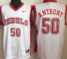 University of Nevada Las Vegas #50 Anthony white ncaa basketball jersey