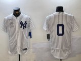 Nike New York Yankees #0 white Flexbase Authentic Collection Jersey 02