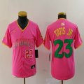 Youth Nike San Diego Padres #23 Fernando Tatis Jr. pink MLB Baseball jerseys 01