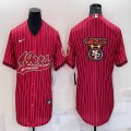 Nike San Francisco 49ers red blank baseball jerseys Joint name-BD 01