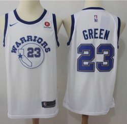 Nike Golden State Warriors #23 Draymond Green white nba basketball jersey-MHD